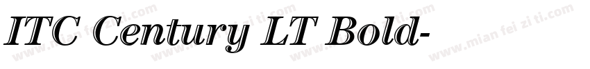 ITC Century LT Bold字体转换